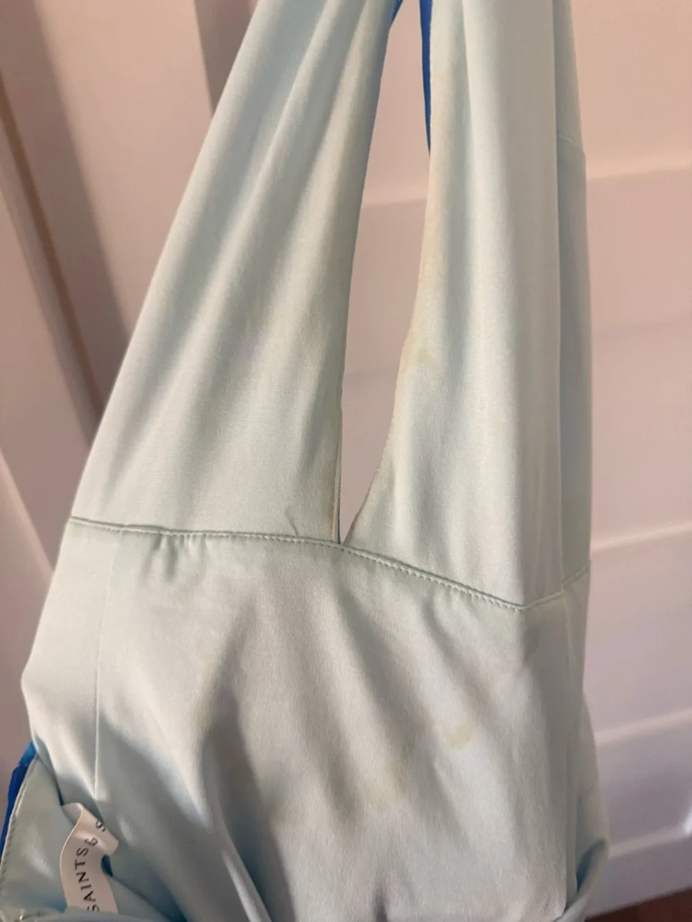 Hello Molly Blue Tie-Dye Halter Backless Maxi Dress - Picture 6 of 7